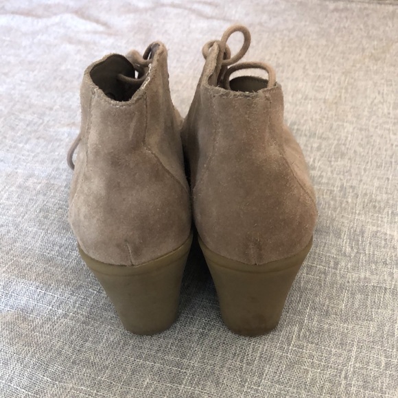 Suede wedge booties - Picture 3 of 4